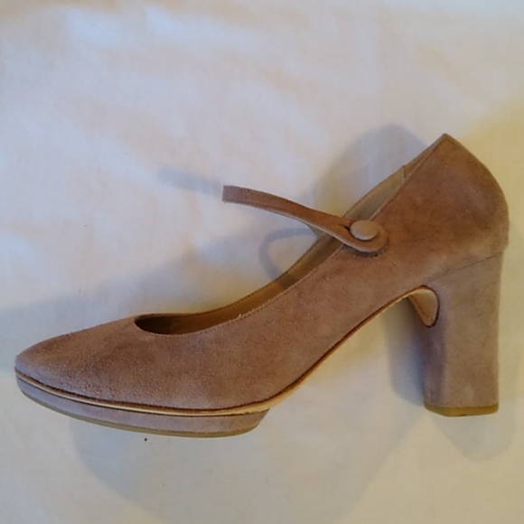 Repetto | Shoes | Repetto Of Paris Taupe Suede Heeled Mary Janes 9 | Poshmark